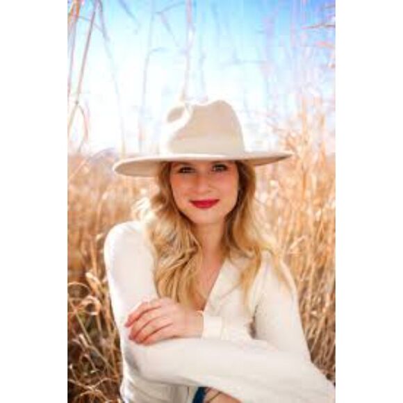Lack of Color Ivory Rancher Wool Fedora Hat L NWT main image 9